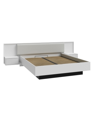 Łóżko 180/200 cm z szafkami nocnymi NEKTARIUS NKRL2182-M759