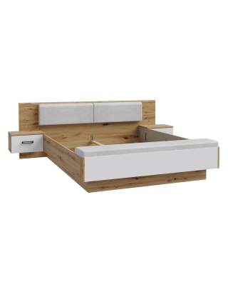 Łóżko 180x200 cm z szafkami nocnymi Anuksan RDNL1811B-M773