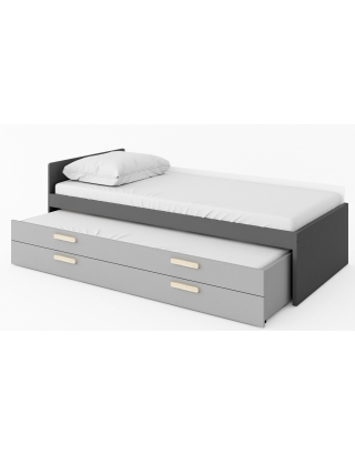 Łóżko powdwójne z matercami POK PO-13/PO-14