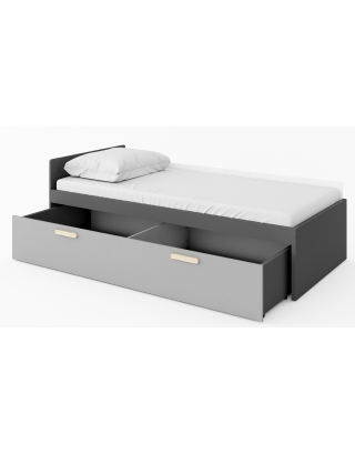 Łóżko powdwójne z matercami POK-PO-13/PO-15