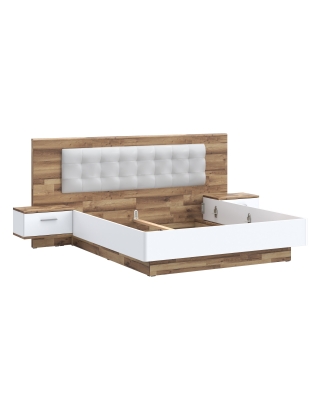 Łóżko 180/200 cm z szafkami nocnymi MODERN WAY MRWL2182-C811